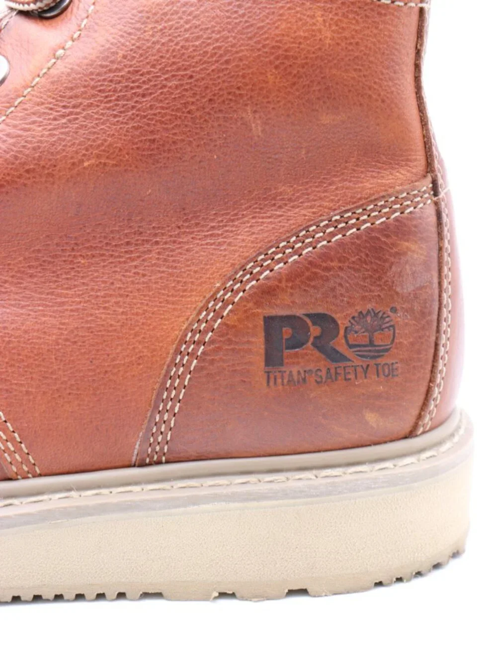 Timberland PRO Barstow 6 Titan Toe Men's 8.5 M Industrial Wedge Work Boot Brown